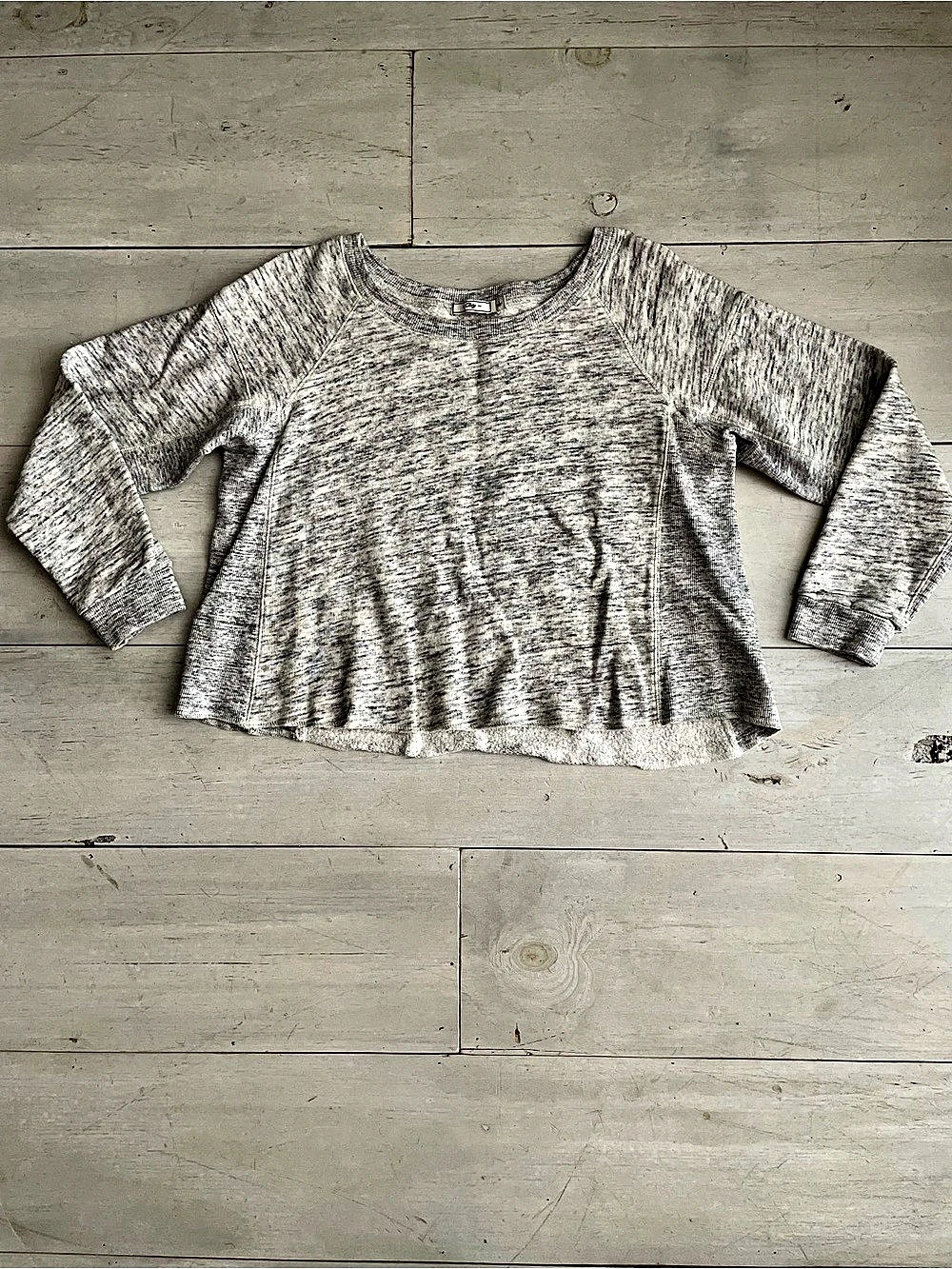 Obey Abstract Long Sleeve Sweatshirt Gray Size Small